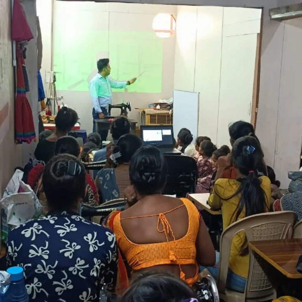 Singer India industrial sewing machines at PlanCare's training center