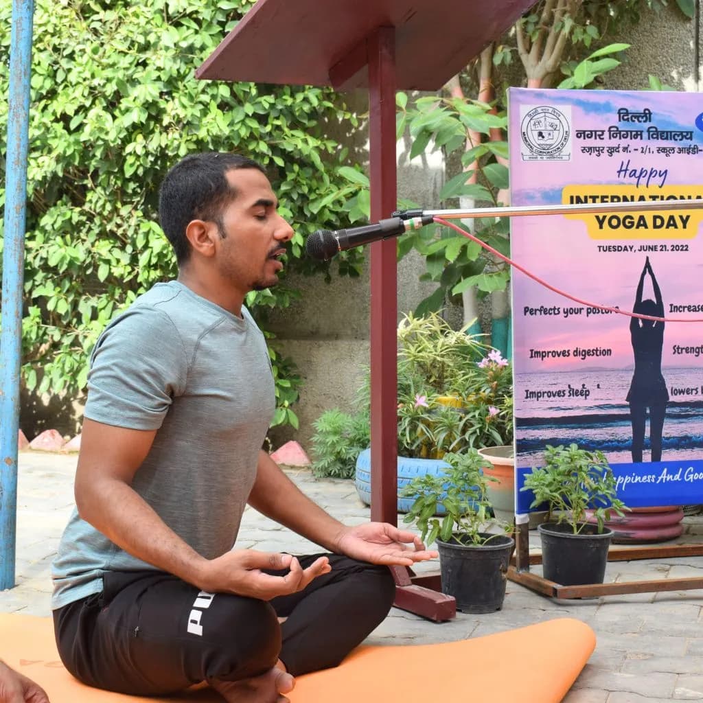 PlanCare yoga session with underprivileged students